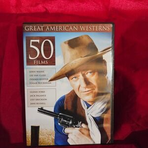 Great American Westerns DVD 50 Films John Wayne Lee Van Cleef‎